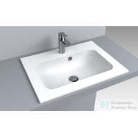 Lunart Lunart Gabriel 600 60,1x45,1 cm-es beépíthető öntöttmárvány mosdó,fényes fehér 5999123002020