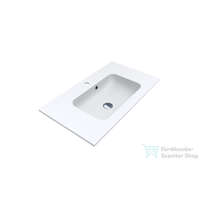 Lunart Lunart Gabriel 800 80,1x45,1 cm-es beépíthető öntöttmárvány mosdó,matt fehér 5999123002051