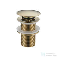 Lunart Lunart 5/4" click-clack leeresztő túlfolyó nélküli mosdóhoz,dark gold 5999123007414