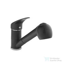 Lunart Lunart Athos kihúzható fejes mosogató csaptelep,matt fekete 5999123007988