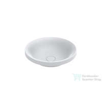 Lunart Lunart Anette 44 cm-es beépíthető öntöttmárvány mosdó csaplyuk és túlfolyó nélkül,fényes fehér 5999123011473