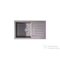 Lunart Lunart Lotti 77x45 cm-es öntött gránit mosogató medence szifon nélkül,Light grey 5999861632022