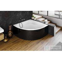 Sapho Sapho POLYSAN ROSANA MONOLITH sarokkád kívül fekete, belül fehér, 136x136x63cm (64119MB)