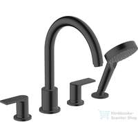 Hansgrohe Hansgrohe VERNIS SHAPE 4 üléses peremre szerelhető kád csaptelep, matt fekete 71459670