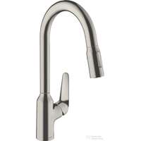 Hansgrohe Hansgrohe FOCUS 220 kihúzható fejes mosogató csaptelep,2 jet, rozsdamentes acél hatású 71800800