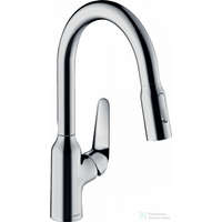 Hansgrohe Hansgrohe FOCUS M42 egykaros mosogató csaptelep kihúzható zuhanyfejjel, króm 71821000