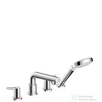 Hansgrohe Hansgrohe TALIS S 4-lyukú peremre szerelhető, kétkaros kádcsaptelep, króm 72419000