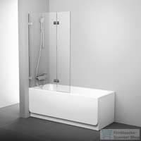 Ravak Ravak Brilliant BVS2-100 100 cm-es balos kádparaván fix+nyíló zsanérok (B-SET) nélkül, króm+transparent 7ULA0A00Z1