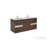 Roca Roca Victoria-N 120x46 cm-es 4 fiókos dupla mosdó és alsószekrény kombináció,Textúrázott Wenge A855830154