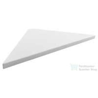 Sapho Sapho ABELINE rockstone sarokpolc, 200x12x200mm, matt fehér (AE200-0101)