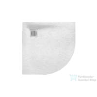 Roca Roca Terran Stonex 90x90 cm-es íves zuhanytálca lefolyóval,fehér AP10538438401100