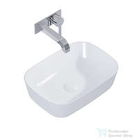 AREZZO design AREZZO design Reni pultra ültethető mosdó 46x33 cm, fényes fehér/matt szürke AR-146112