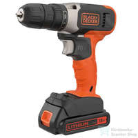 Black+Decker Black+Decker 18 V akkus fúró/csavarozó 2 db akkumulátorral, BCD001C2-QW