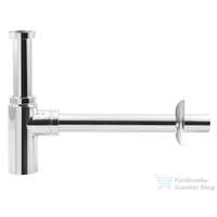 Aqualine AQUALINE mosdó szifon szorító anyával, 1"1/4-32mm, réz/króm (CV1003)