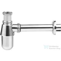 Aqualine AQUALINE mosdó szifon szorító anyával, 1"1/4-32mm, réz/króm CV1006