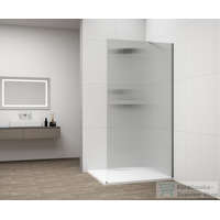 Sapho Sapho ESCA CHROME Walk-in zuhanyfal, falra szerelhető, flutes üveg, 1000 mm (ES1310-01)