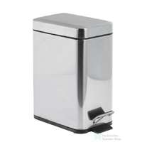Aqualine AQUALINE SIMPLE LINE szögletes szemetes, 140x305x250mm, 5l, fényes inox (GAQ005)