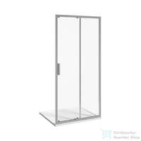 Jika Jika NION 100 cm-es zuhanyajtó fix résszel, Arctic üveggel, króm H2422N30026661