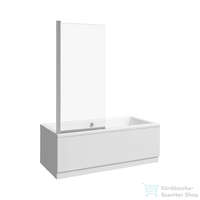 Jika Jika NION 75x150 cm-es kádparaván Arctic üveggel, fényes ezüst színű profillal, H2572N50026661