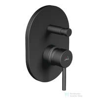 Jika Jika MIO STYLE falsík alatti kád/zuhany csaptelep alaptesttel, matt fekete H3212F67160001