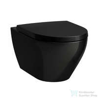 Laufen Laufen MODERNA S Silent Flush rimless fali WC, ülőke nélkül, fényes fekete H8215410200001