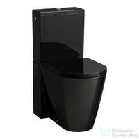 Laufen Laufen Kartell By Laufen perem nélküli mélyöblítésű álló kombi WC (tartály,ülőke nélkül),fényes fekete H8243370200001