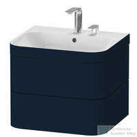Duravit Duravit HAPPY D.2 PLUS 2 57,5 cm széles fiókos alsószekrény mosdóval,2 csaplyukkal,Night Blue Satin Matt Lacquer HP4635E9898