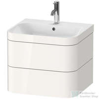 Duravit Duravit HAPPY D.2 PLUS 2 57,5 cm széles fiókos alsószekrény mosdóval,1 csaplyukkal,White High Gloss Decor HP4635O2222