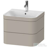 Duravit Duravit HAPPY D.2 PLUS 2 57,5 cm széles fiókos alsószekrény mosdóval,1 csaplyukkal,Taupe Satin Matt Lacquer HP4635O6060