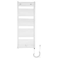 Aqualine AQUALINE DIRECT-E elektromos fürdőszobai radiátor fűtőpatronnal, egyenes, 600x1680cm, 800W, fehér (ILE66T)