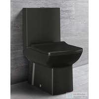 Sapho Sapho LARA kombi WC, alsó/hátsó kifolyású, ülőke nélkül matt fekete (LR360)