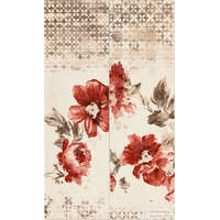 Marazzi Marazzi Colorblock Listello Flower Ivory 11,5x38 cm-es fali dekor M07L