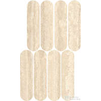 Marazzi Marazzi Mystone Travertino Classico Lux Mosaico Ovale 20x36,5 cm-es fali csempe M9PH