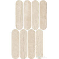 Marazzi Marazzi Mystone Travertino Navona Lux Mosaico Ovale 20x36,5 cm-es fali csempe M9PJ