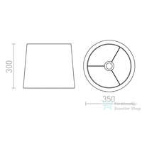 Rendl Rendl CONNY 35/30 állólámpa búra Polycotton fekete/réz fólia max. 23W R11372