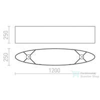 Rendl Rendl CASUAL 120/25 lámpabúra Monaco benzin kék/ezüst PVC max. 23W R11582