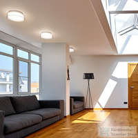 Rendl Rendl VENICE LED 30 mennyezeti lámpa tiszta üveg/opál üveg/króm 230V LED 12W IP44 3000K R13685