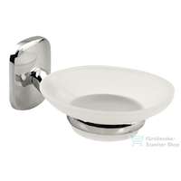 Aqualine AQUALINE RUMBA szappantartó, tejüveg/króm (RB102)