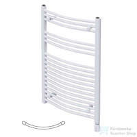 Radeco Radeco ADAMO EL AD5-500/L 1250x550 elektromos törölközőszárítós radiátor,fényes fehér