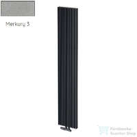 Radeco Radeco BORA 600/21 600x510 design radiátor, MERKURY 3 (metál világosszürke) színben