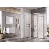 Ravak Ravak BLIX SLIM BLSDP2+BLSPS 100x80 cm-es tolóajtós zuhanykabin fix oldalfallal,króm/transparent X0PMA0C00Z1SET100BLSPS80