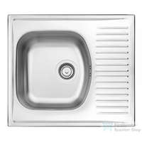 Deante Deante Techno 1 medencés 1/2 cseptálcás rozsdamentes mosogató, szaténk ZMU 0113