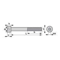ESM Rögzítőcsavar 00902540 - M8 x 20 mm