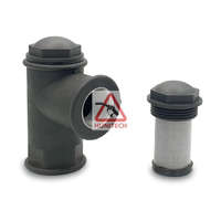 FUP-1 AdBlue 25 mikronos sarokszűrő, adblue szivattyúhoz, 1"-1" rozsdamentes menetes véggel