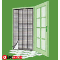 Szúnyogháló függöny FEKETE ajtóra 4 lamellás 220/100