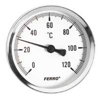 Ferro Ferro hőmérő hátsó csatlakozású (1/2x40) 0-120 C