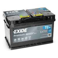 EXIDE EXIDE Premium 12V 72Ah 720A jobb+ autó akkumulátor