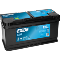 EXIDE EXIDE Start-Stop AGM 12V 105Ah 950A jobb+ autó akkumulátor