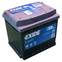 EXIDE EXIDE Excell 12V 50Ah 450A jobb+ autó akkumulátor