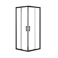 Viva Aqua Viva AQUA Max Zuhanykabin SZÖGLETES FEKETE Profil - 6 mm víztiszta üveg - 80 x 80 x 190 cm